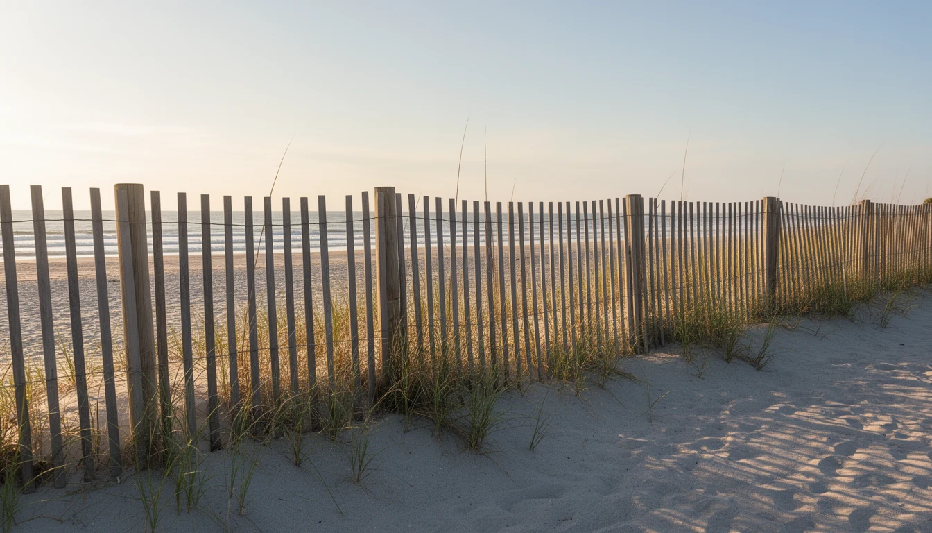 Wild horses grazing the dune line on the 4x4 beach north of Corolla, Currituck County